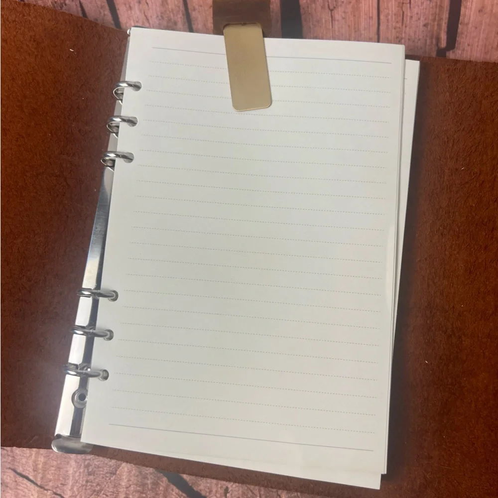 Celtic Farm Brown Leather Garden Journal Planner with Wrap Closure and Bookmark - Picture 7 of 8